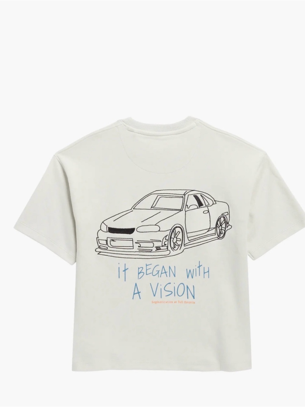 Denim & Flower Boys T shirt with Front and Back Design - Ret $34